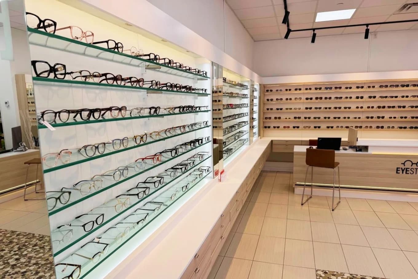 Eye Story Optical store interior in North York, Toronto